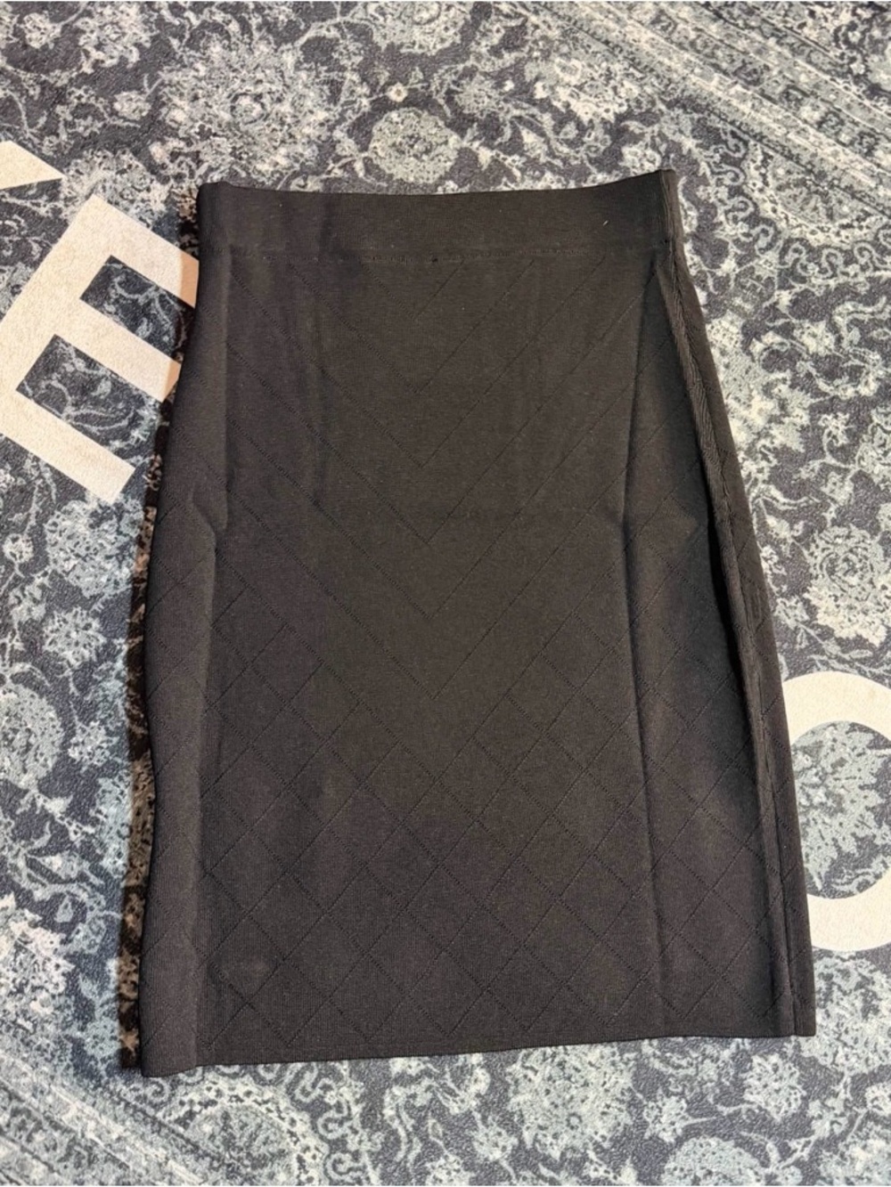 Prada Black Quilted Knit Tank & Skirt Set Size Large - Picture 9 of 10
